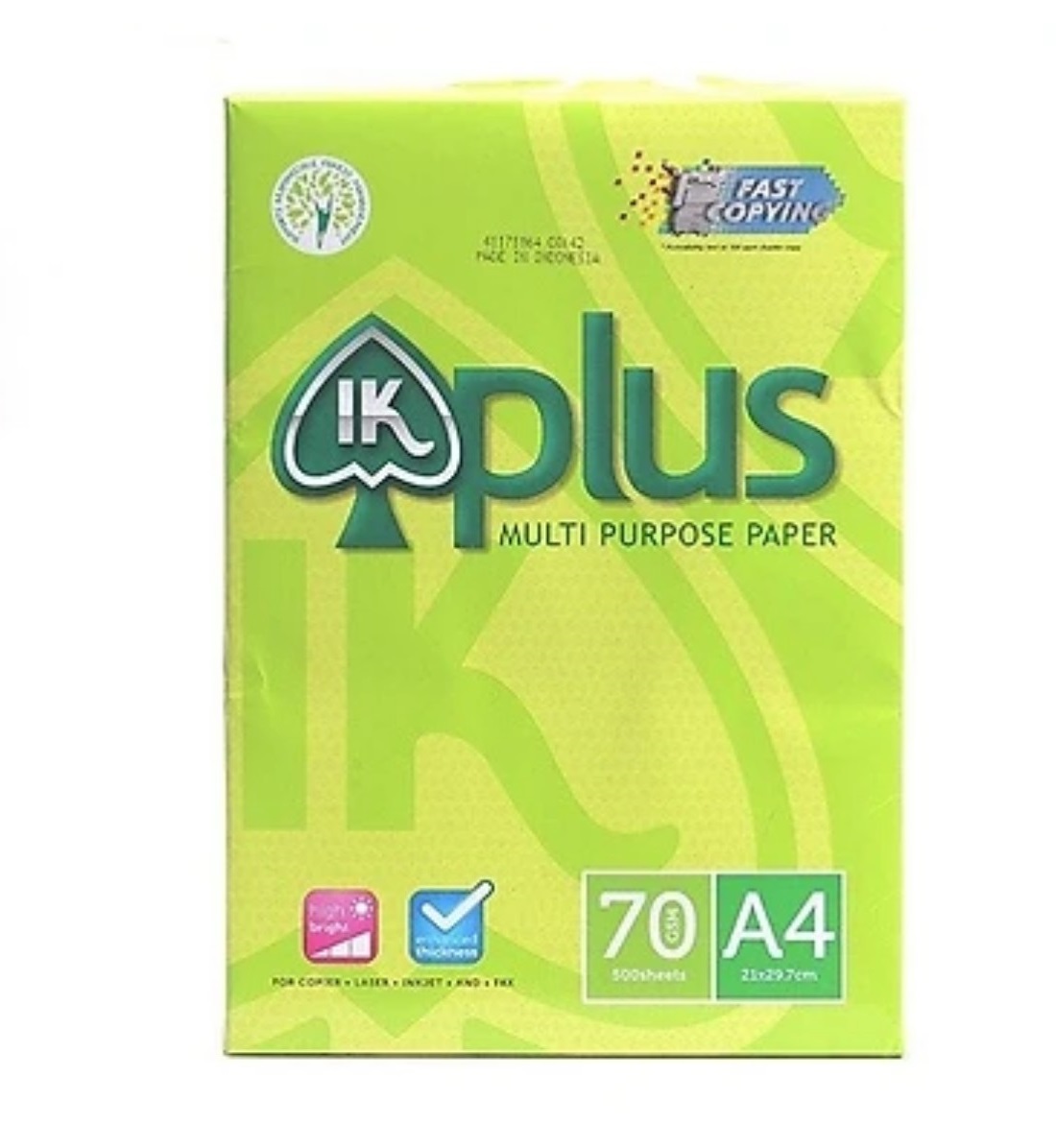 Giấy IK Plus khổ A4 định lượng 70 gsm