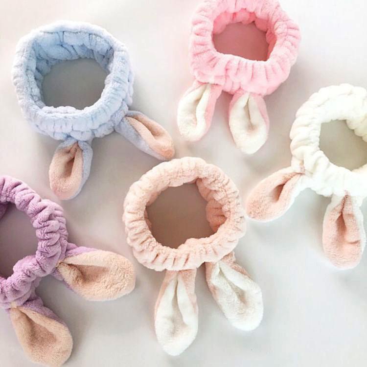 Băng đô tuban tai thỏ 3D vải nhung chất xịn siêu mềm mịn