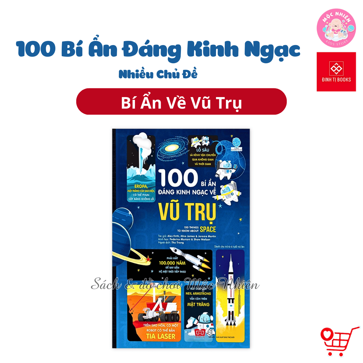 Sách Thiếu Nhi  100 Bí Ẩn Đáng Kinh Ngạc  Đinh Tị Nhiều chủ đề – Vũ trụ