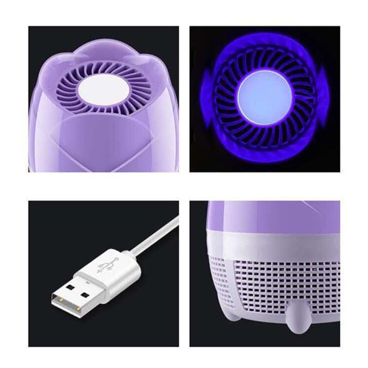 Đèn Bắt Muỗi USB màu tím