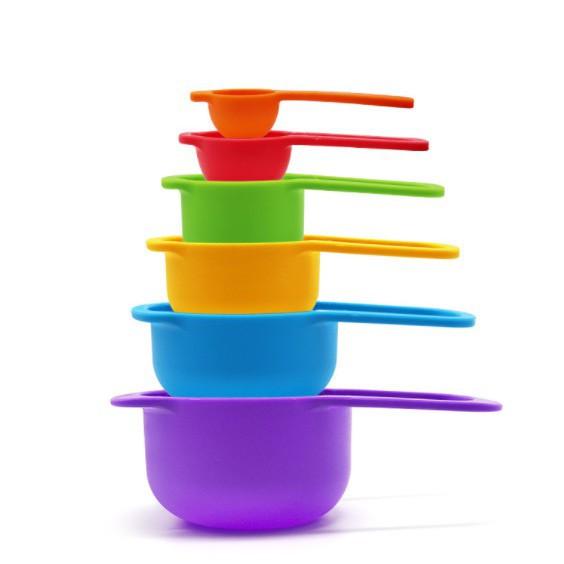 Bộ 6 muỗng định lượng nhiều kích thước dùng đong thực phẩm - tạp hóa bin bo