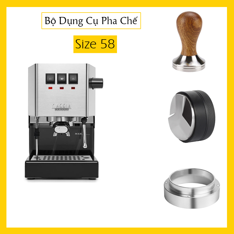 Bộ Dụng Cụ Pha Chế Size 58mm | Phù hợp cho máy Casadio, Feama, BFC, Brasilia, ACM, ECM, Technika, Futurma, Gaggia