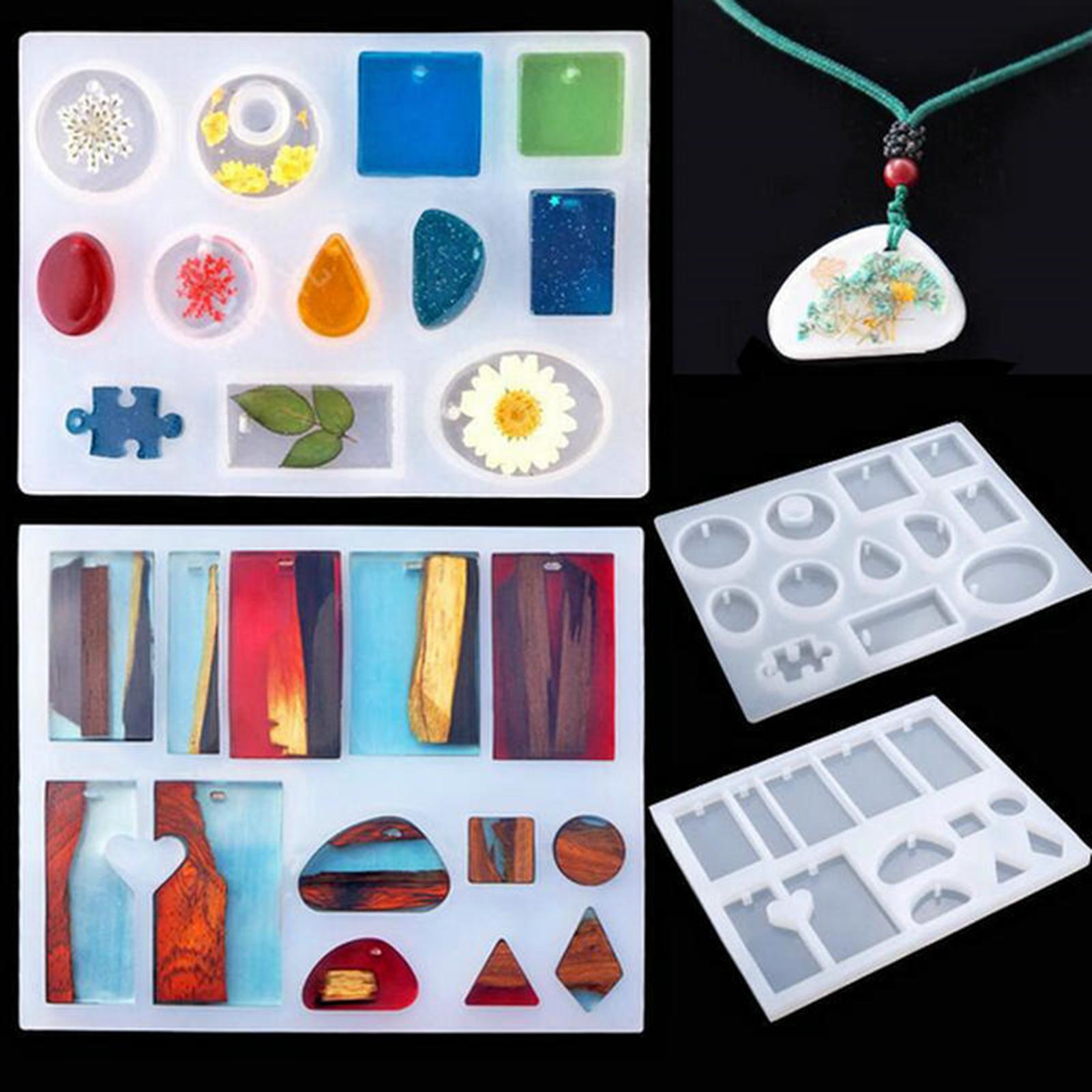 98 viên Keo pha lê Silicone cùng dụng cụ và khuôn làm đồ trang trí