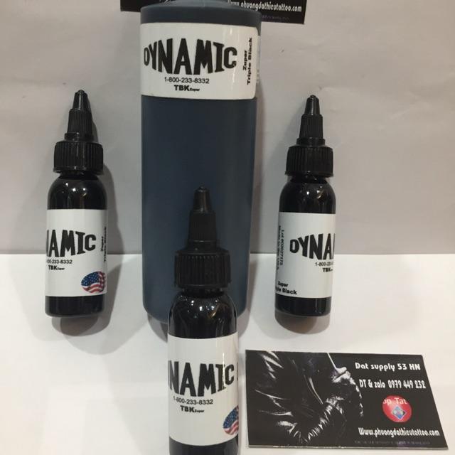 Mực xăm hình 2018 Dynamic Zuper Triple Black 30ml