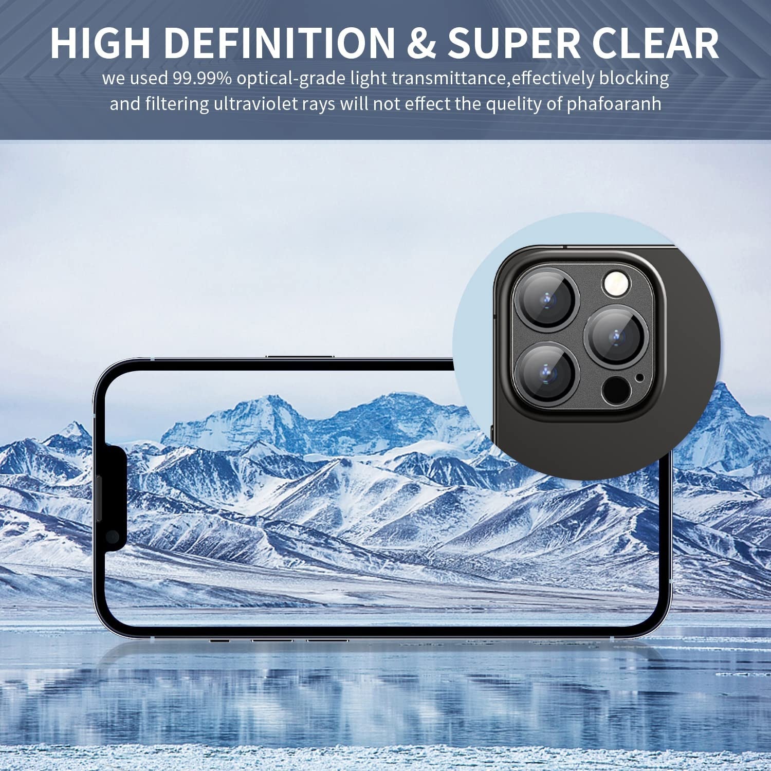 Bộ miếng dán kính cường lực bảo vệ Camera cho iPhone 14 Pro / 14 Pro Max hiệu HOTCASE URR mang lại khả năng chụp hình sắc nét full HD (độ cứng 9H, tặng kèm khung tự dán) - Hàng nhập khẩu