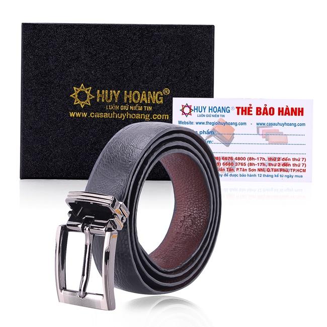 Dây thắt lưng nữ da đà điểu Huy Hoàng 2,5P trơn màu đen, nâu đất, nâu đỏ, vàng bò HT5411-12-15-16