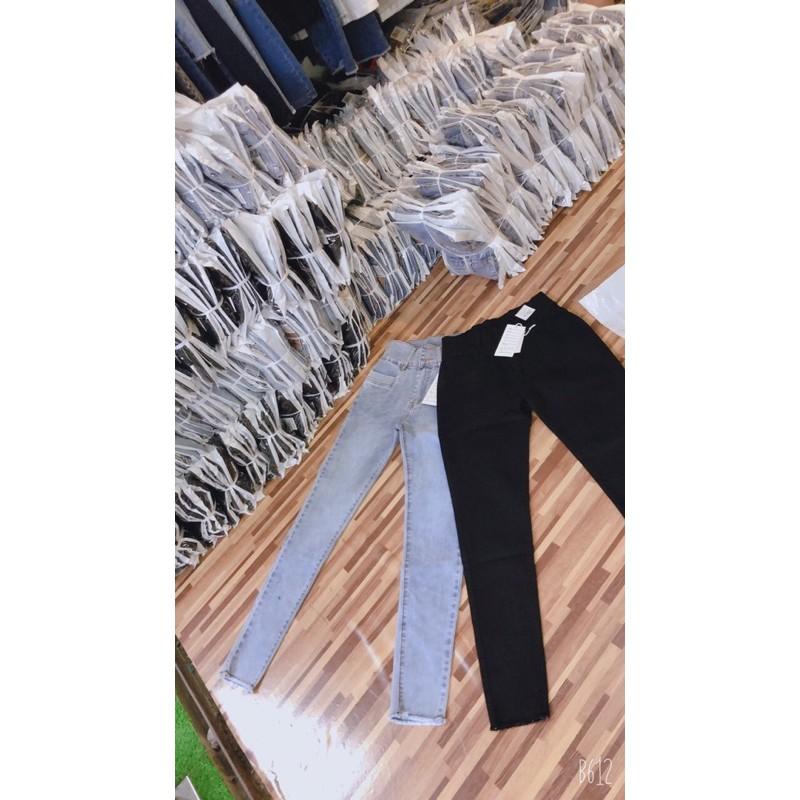 Quần Jeans Nữ Lưng  cao 2 nút