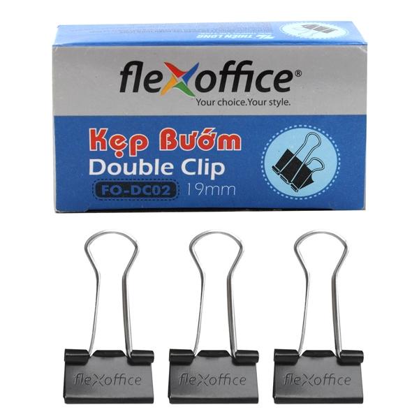 Kẹp Bướm Flexoffice FO-DC02 (12 Cái/ Hộp) - 19mm