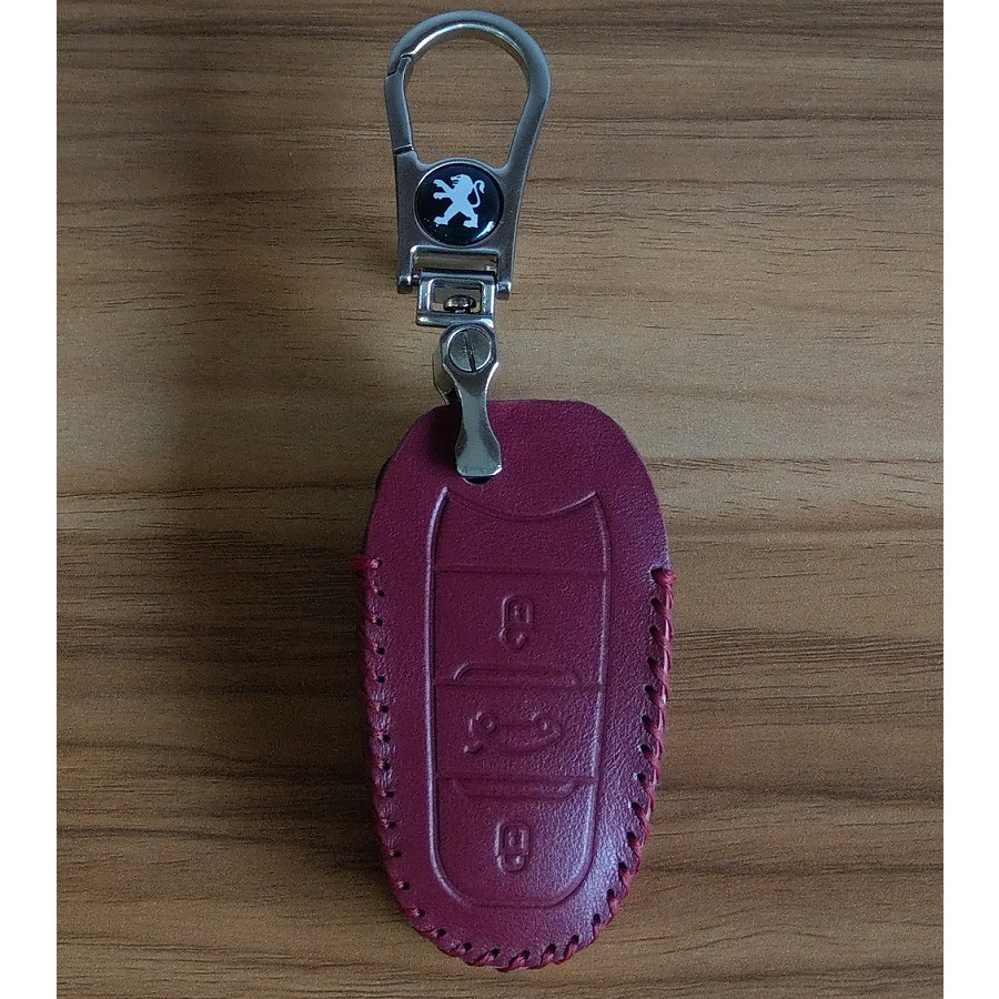 Bao Da dành cho Chìa Khóa Ô Tô Peugeot 3008/5008 Da bò