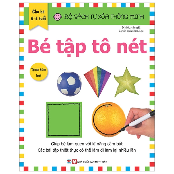 Combo Trọn Bộ 2 Cuốn: Bộ Sách Tự Xóa Thông Minh - Bé Vào Mẫu Giáo + Bé Tập Tô Nét - Tặng Bút Xóa