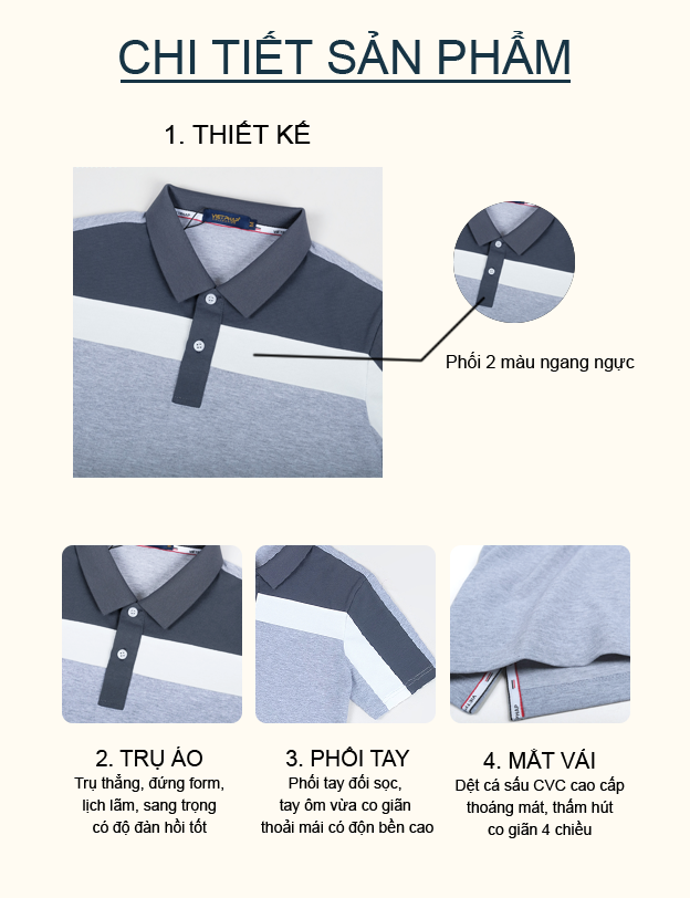 Áo Thun Polo Nam Cao Cấp VIỆT PHÁP / Form Basic - Chất liệu cotton co dãn thấm hút mồ hồi tốt 3202