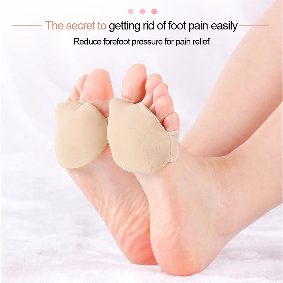 1 Cặp Đệm Silicone Vô Hình Lót Mũi Bàn Chân Chống Trượt Giảm Đau Thoải Mái Cho Nữ