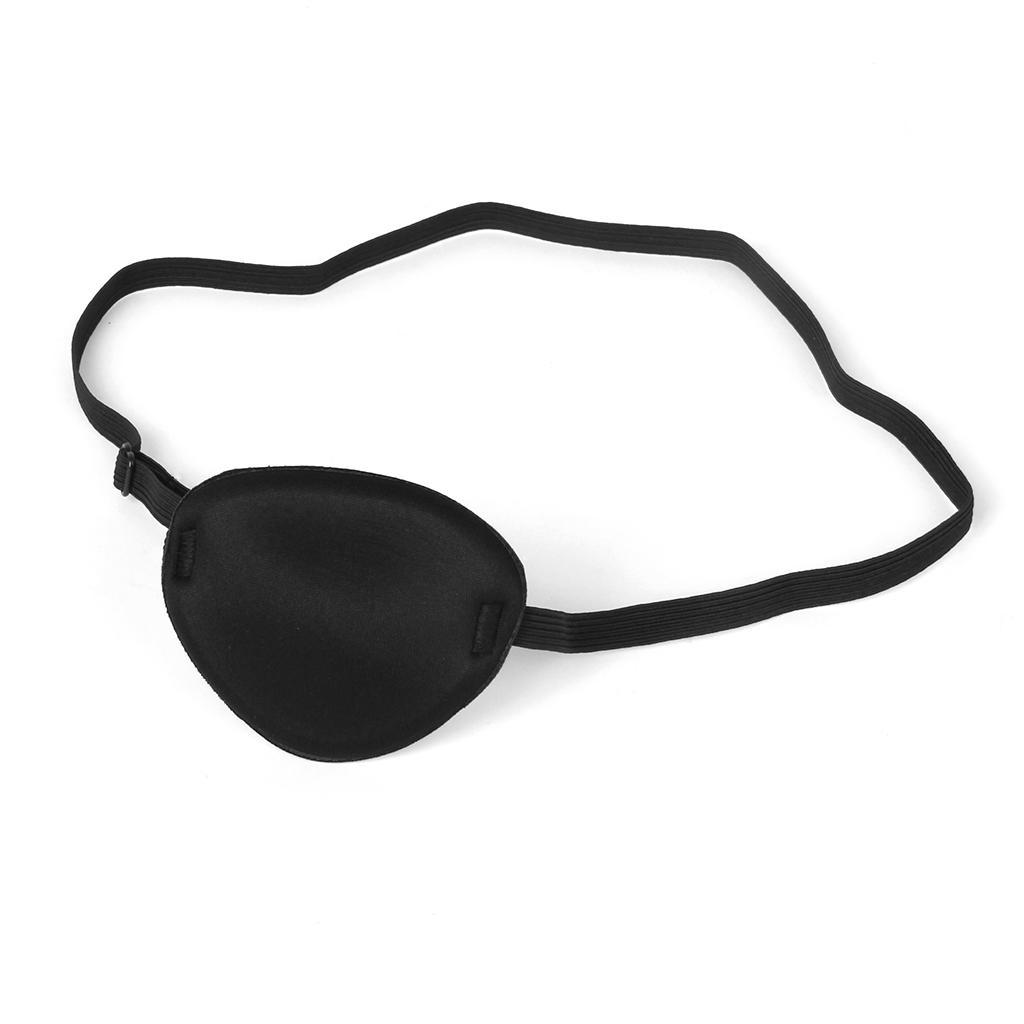 4xPirate Eye Patch Eye Mask Eyeshade Cover Plain for Adult Lazy Eye Amblyopia