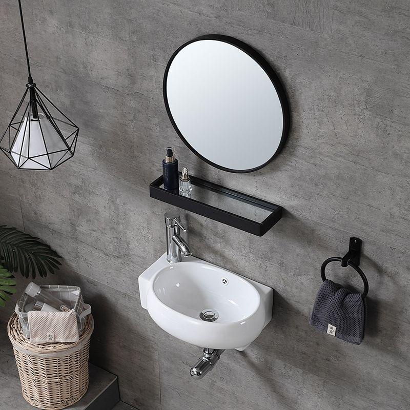 Bộ chậu lavabo treo tường mini cực xinh