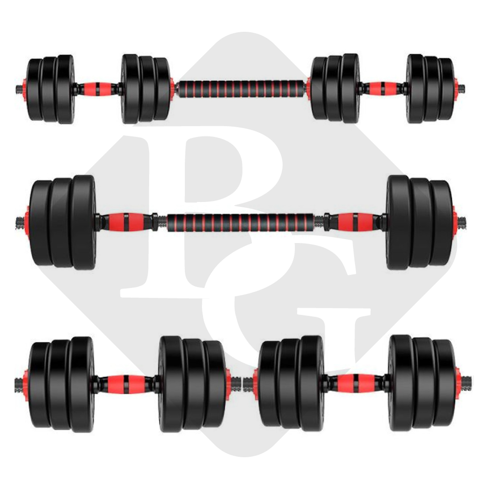 BỘ ĐÔI TẠ 30KG BG Tạ Tập Tay Đa Năng Điều Chỉnh 2 in 1 Kết Hợp Tạ Đẩy