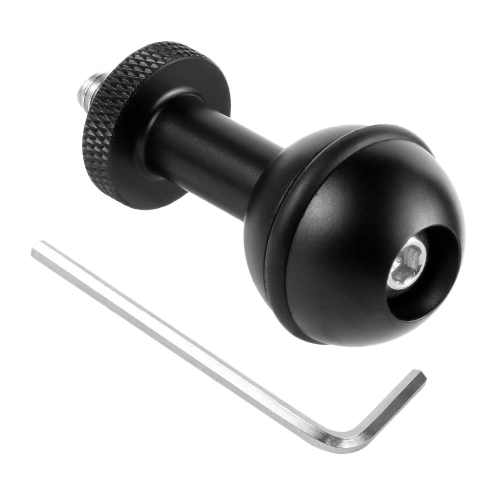 Phép Màu Sáng Bóng Bền 1 Bóng Adapter Nối Dài 1/4 Vít Hệ Thống Cho GoPro Lặn Cánh Tay