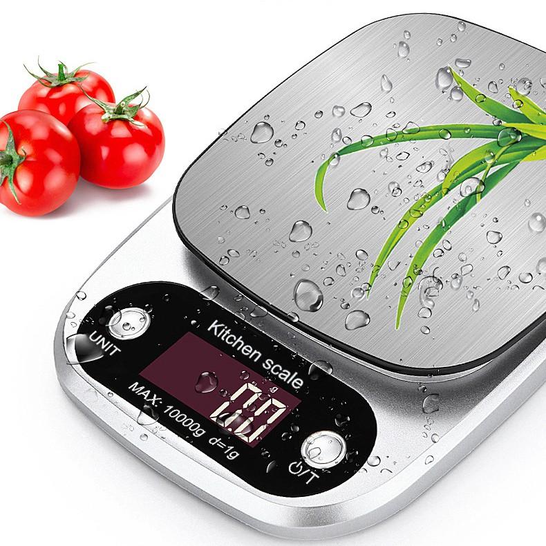 Cân tiểu ly điện tử nhà bếp mini cân định lượng thực phẩm từ 1 gam - 3kg (tặng kèm pin), làm bánh, cân gia vị