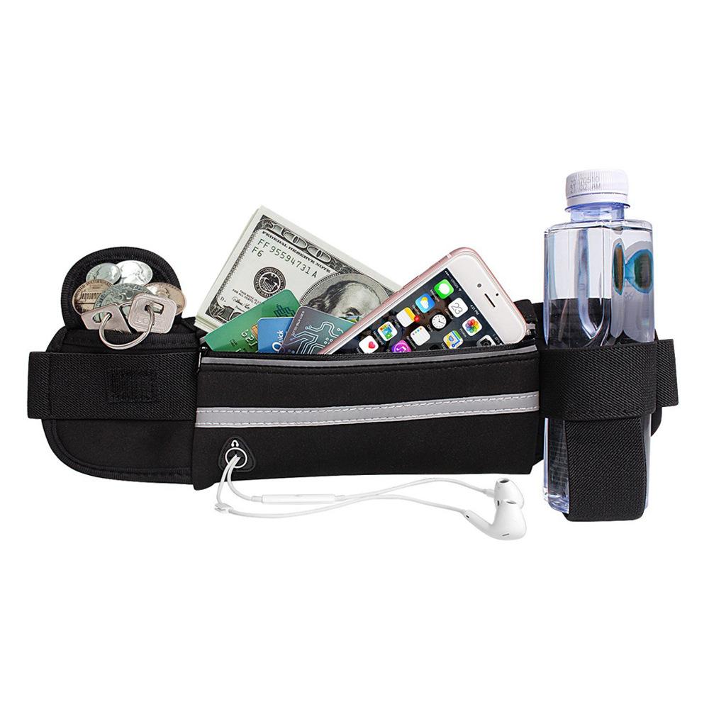 Water Bottle Waist Bag Outdoor Sports Bag Fitness Running Waterproof Anti-theft Mobile Phone Sports Waist Bag