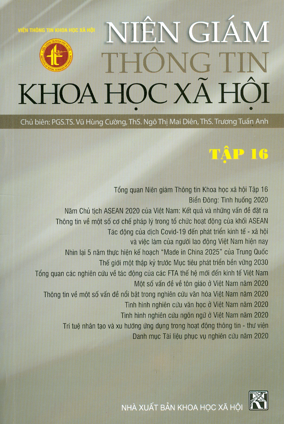 Niên Giám Thông Tin Khoa Học Xã Hội - Tập 16