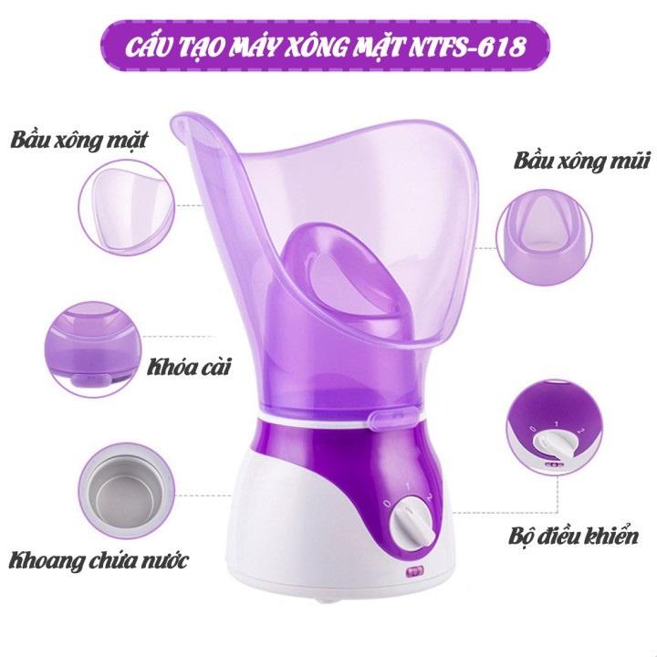 Máy xông mặt mũi họng mini, Máy xông hơi mini thảo dược hoa quả, Xông hơi mũi thông minh an toàn, tiện dụng