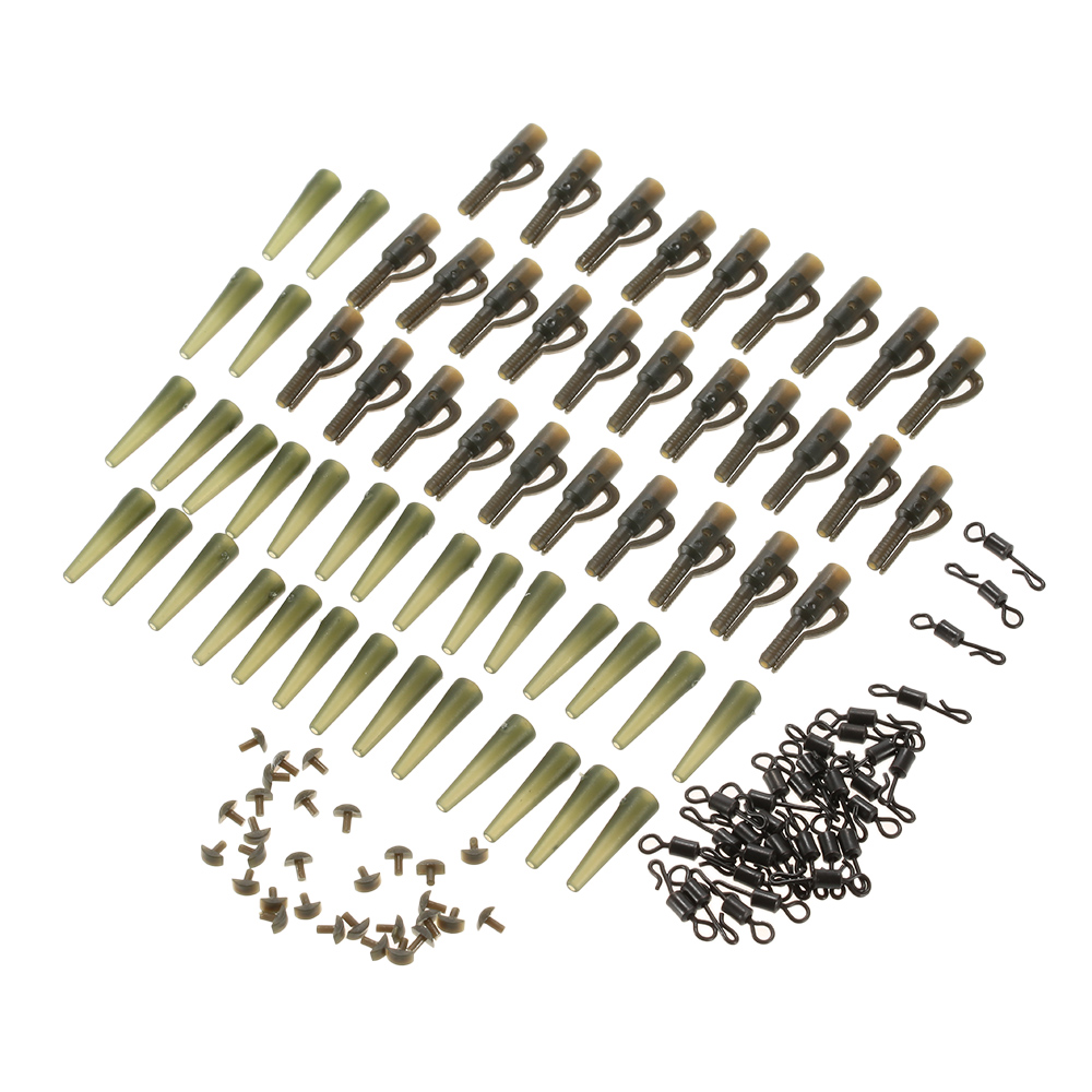 120 cái / 30 Bộ Ống cao su đuôi kẹp an toàn với Ghim Thay đổi nhanh