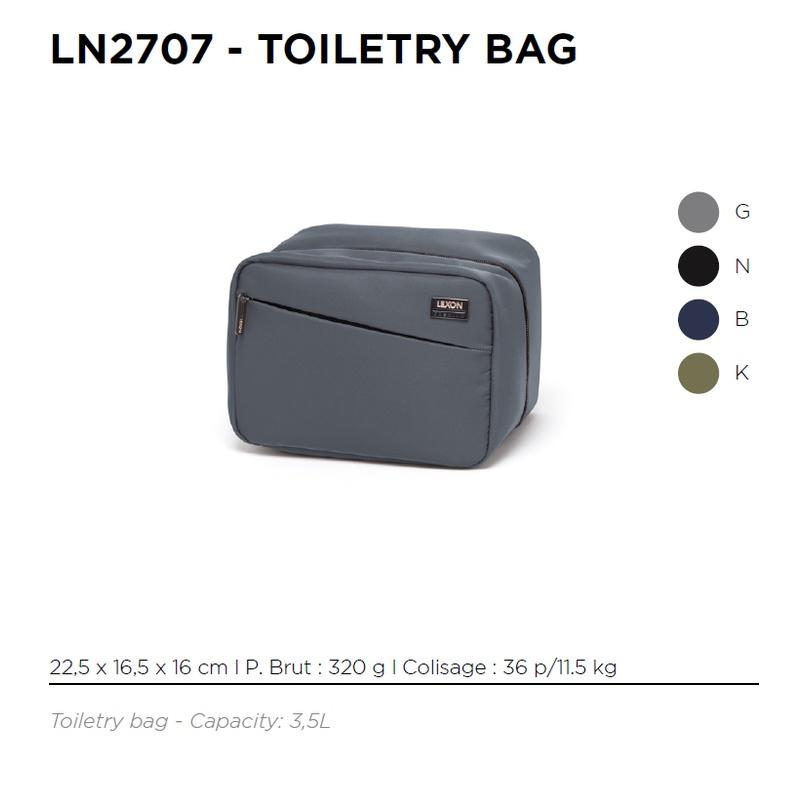Túi đựng đồ du lịch cá nhân LEXON nhỏ gọn chống sốc - PREMIUM + TOILETRY BAG - Hàng chính hãng