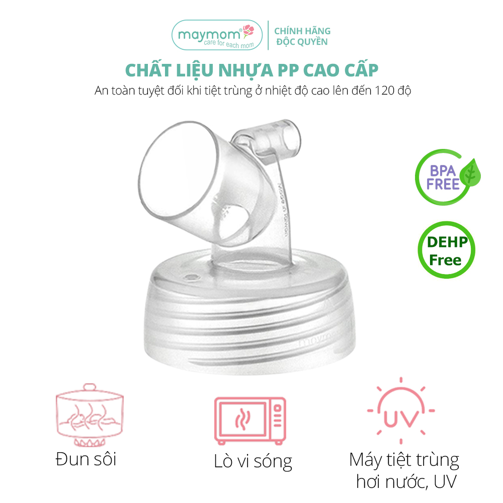 Cổ Nối Phễu Maymom Myfit Loại Cổ Rộng, Tương Thích Phễu Hút Sữa Spectra, Pumpin, Lacteck, Mini Pum, Pumpa, Silicon