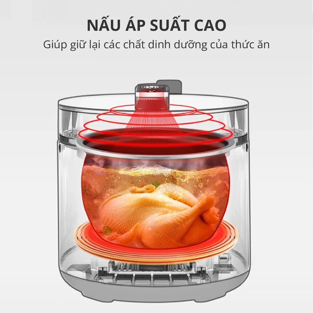 Nồi áp suất Mishio 2.5L - Hàng chính hãng
