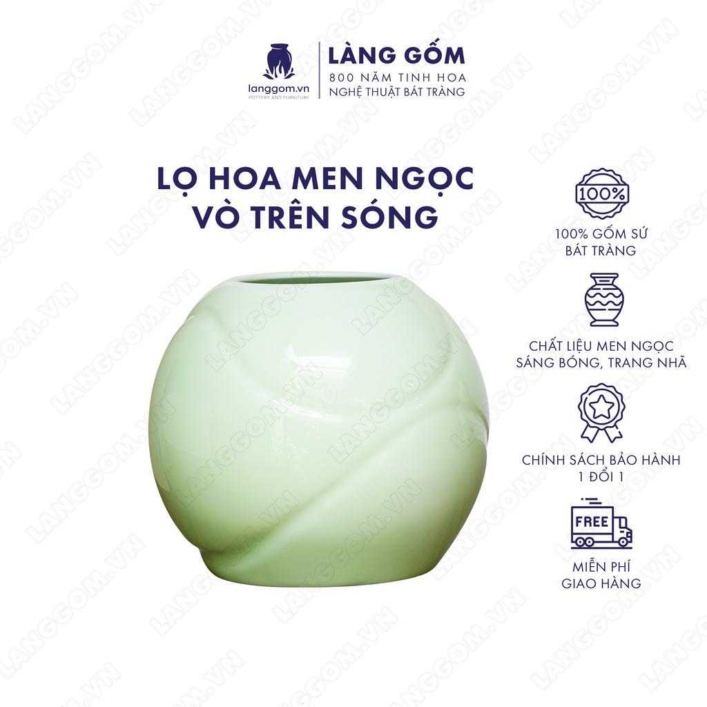 Bình hoa, lọ hoa Gốm sứ Bát Tràng cao cấp vô trên sóng dùng làm quà tặng, trang trí - Làng Gốm Bát Tràng