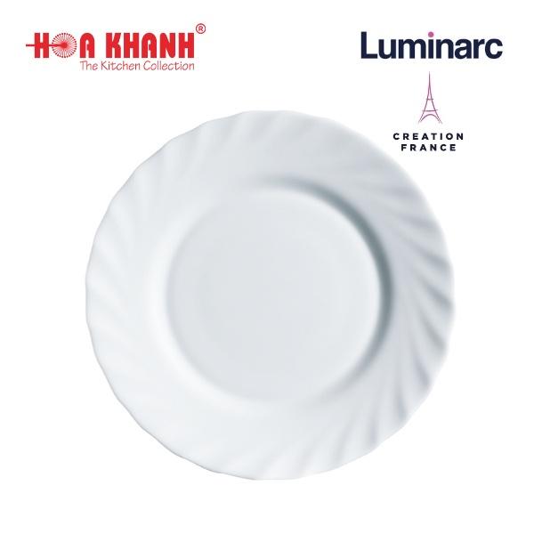 Đĩa Thủy Tinh Luminarc Diwali Trianon Trắng 16cm - bộ 6 đĩa - N3653