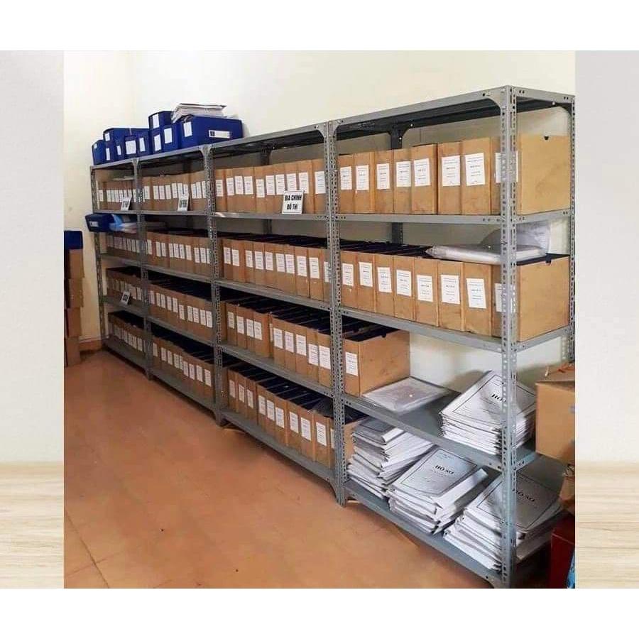 Kệ sắt 5 tầng Rộng 60cm X Dài 1m X Cao 2m ,kệ sắt kho hàng ,kệ để hàng hóa