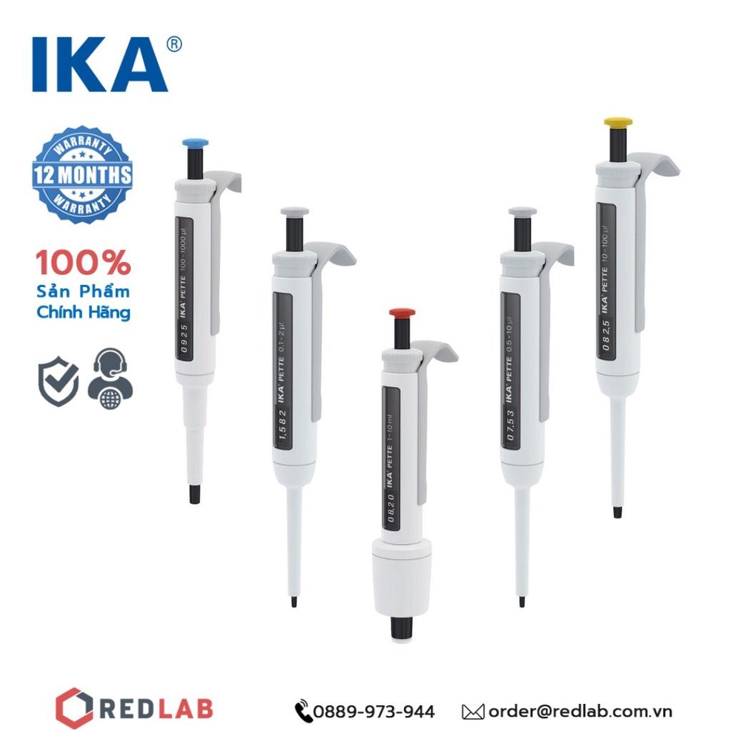 Dụng cụ hút mẫu lỏng Micropipet IKA Đức 0.1-2µl, 0.5-10µl, 2-20µl, 10-100µl, 20-200µl, 100-1000µl, 0.5-5ml, 1-10ml