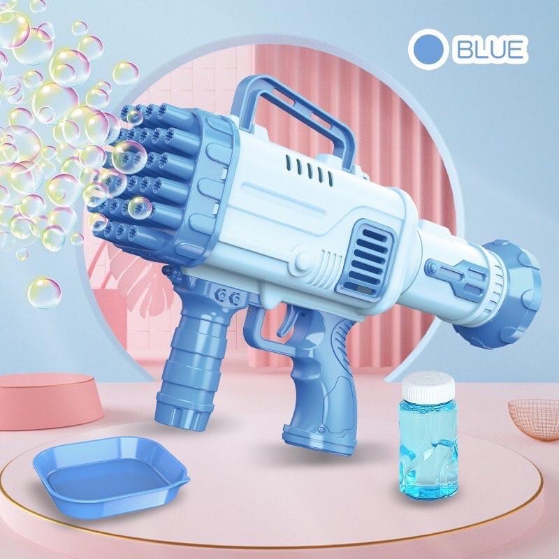 Súng Bắn Bong Bóng Xà Phòng 32 Nòng Tự Động Có Đèn- Đồ Chơi Trẻ Em Cho Bé Trai - Gái Vận Động