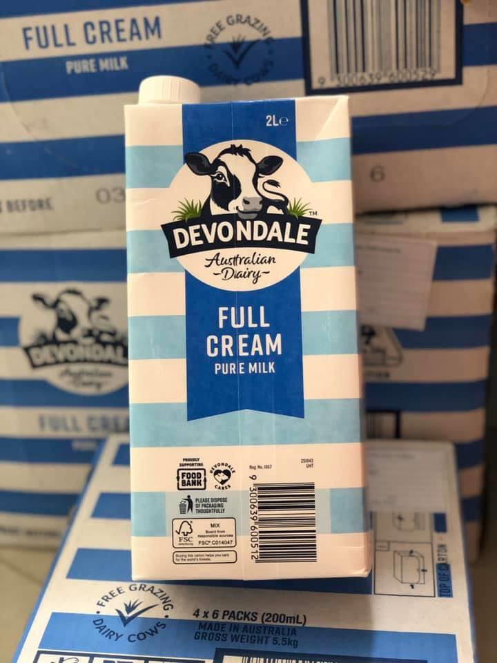 Sữa Tươi Nguyên Kem Devondale 1l .