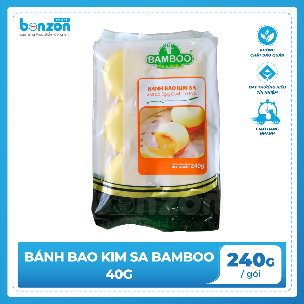 Bánh bao kim sa Bamboo 240g