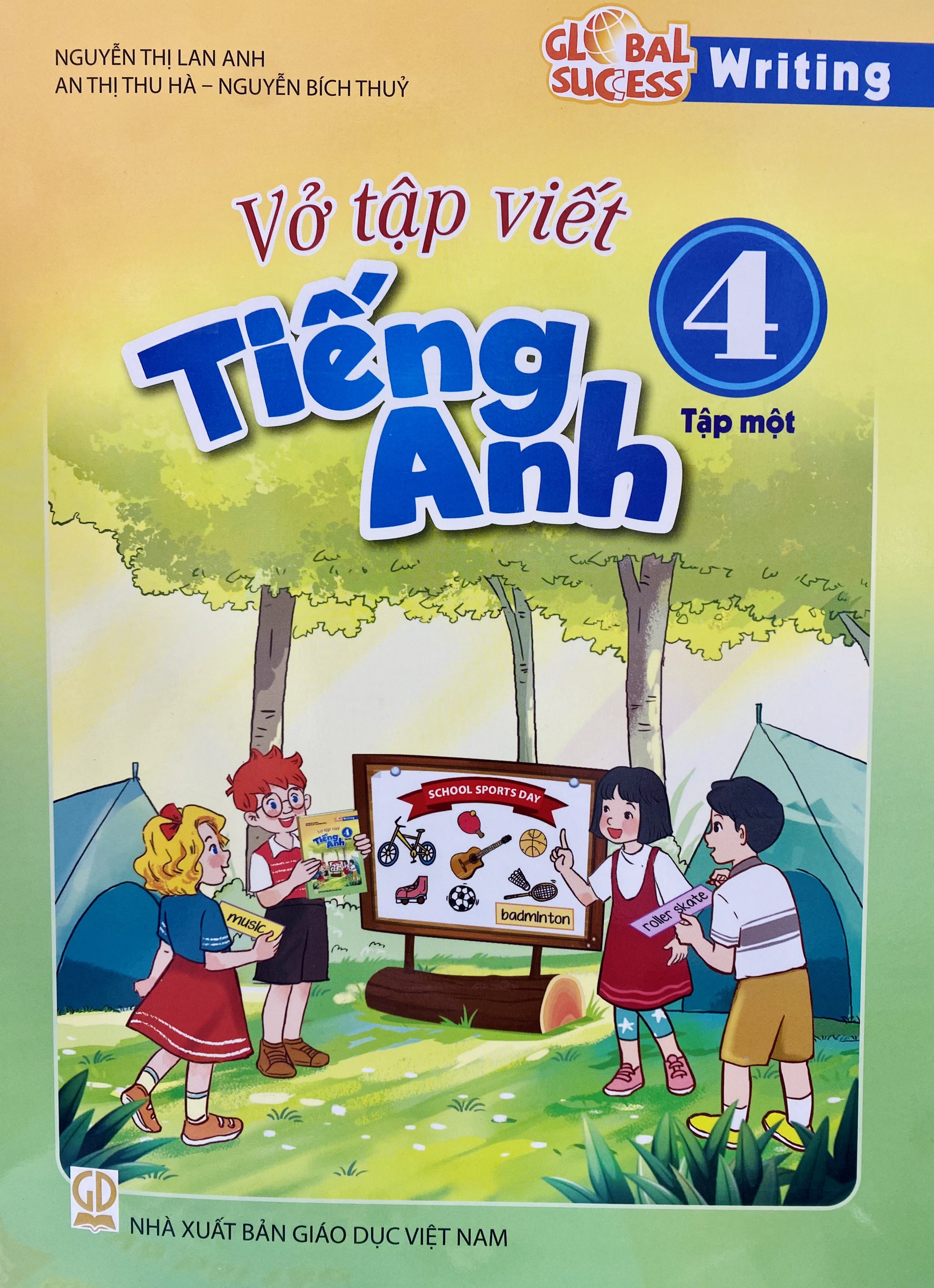 Sách - Vở tập viết Tiếng anh lớp 4 tập 1+2 global success