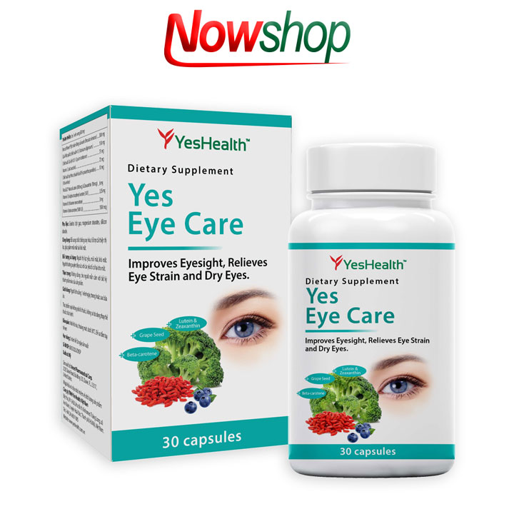 Viên uống bổ mắt Yeshealth Yes Eye Care hỗ trợ bổ sung dưỡng chất làm giảm mỏi mắt khô mắt giúp cải thiện thị lực