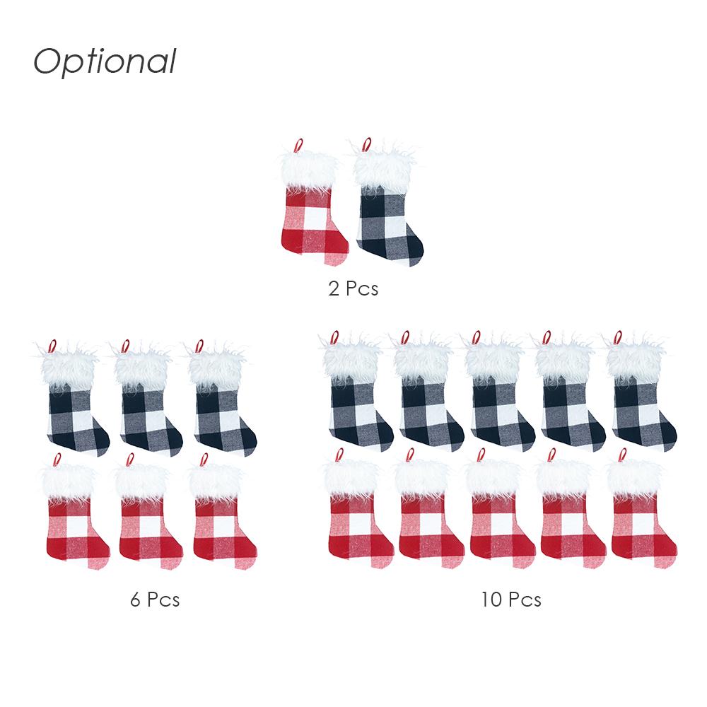6 chiếc tất trang trí cho giáng sinh