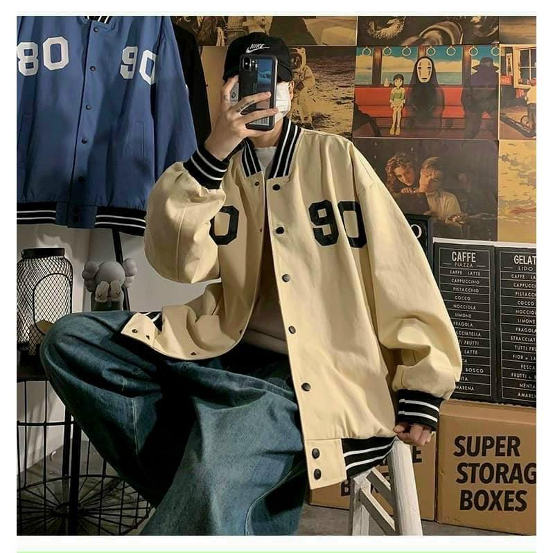 Áo Khoác Dù Kiểu Bomber 2 lớp in Số 8092 Ngầu