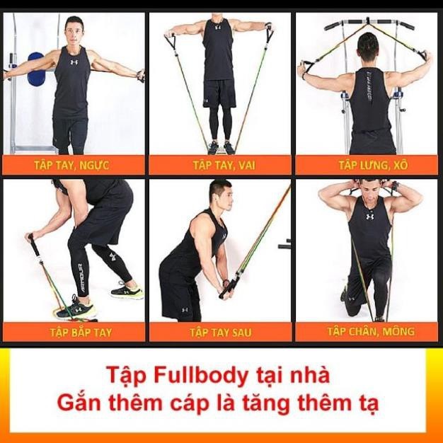 Bộ 5 Dây Đa Năng Ngũ Sắc Đàn Hồi Kháng Lực Tập Gym , Fitness , Yoga, Rèn Luyện Sức Khoẻ Cho Nam Nữ - Chất Lượng Hàng Loại 1- Hàng Chính Hãng MINIIN