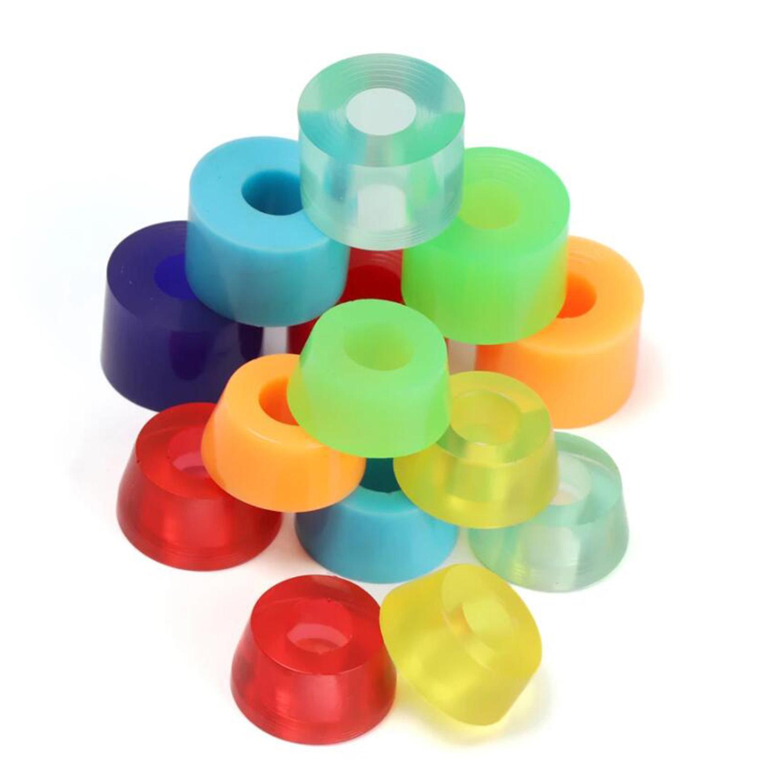 4pcs 92A Skateboard Bushings Longboard Truck Rebuild Kits Bushings Skateboard Cup Washers for 7 Inch Skateboard Trucks