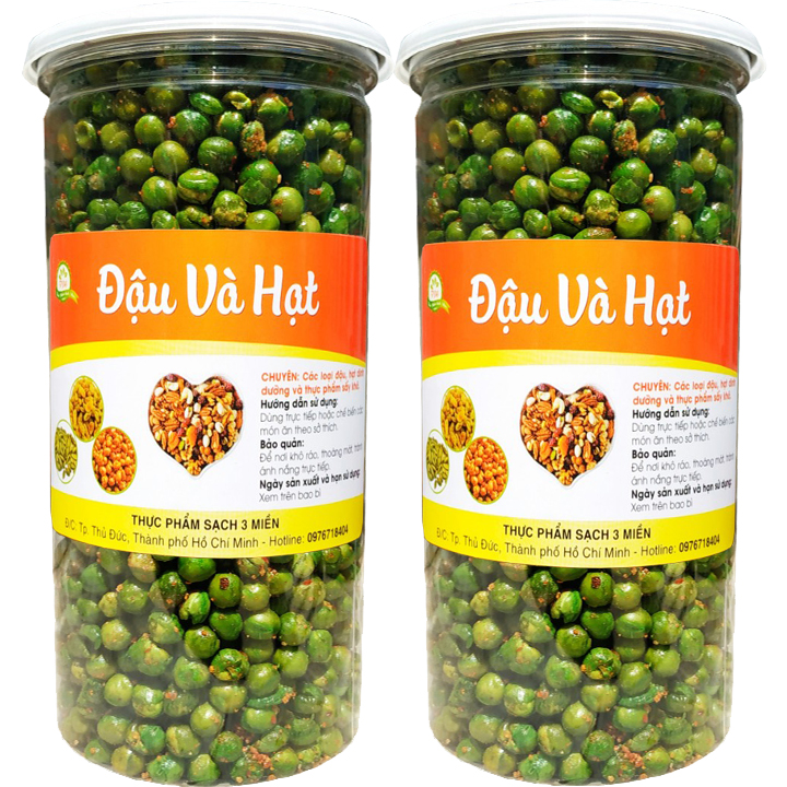 1 KG ĐẬU HÀ LAN SẤY TỎI ỚT THƠM NGON