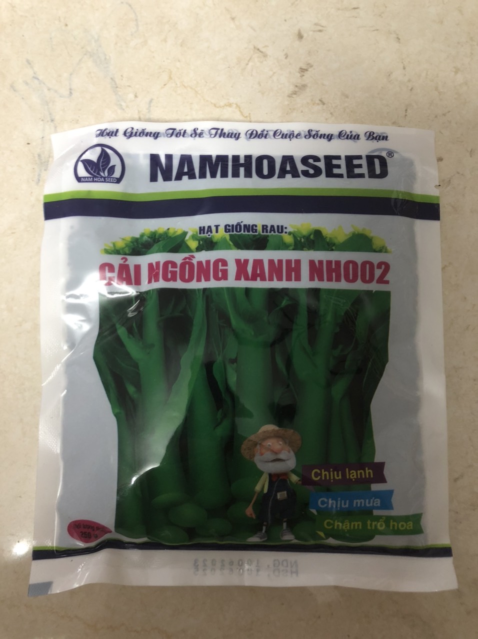 Hạt giống cải ngồng xanh Nam Hoa 250g