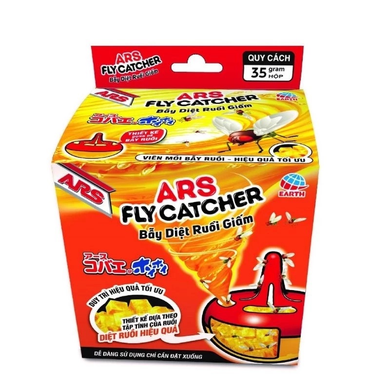 Combo 2 Hộp Bẫy diệt ruồi giấm ARS Fly Catcher 35g