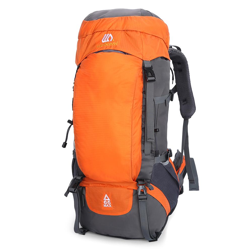 Ba lô đi bộ đường dài 65L bằng vải nylon chất lượng cao Không thấm nước