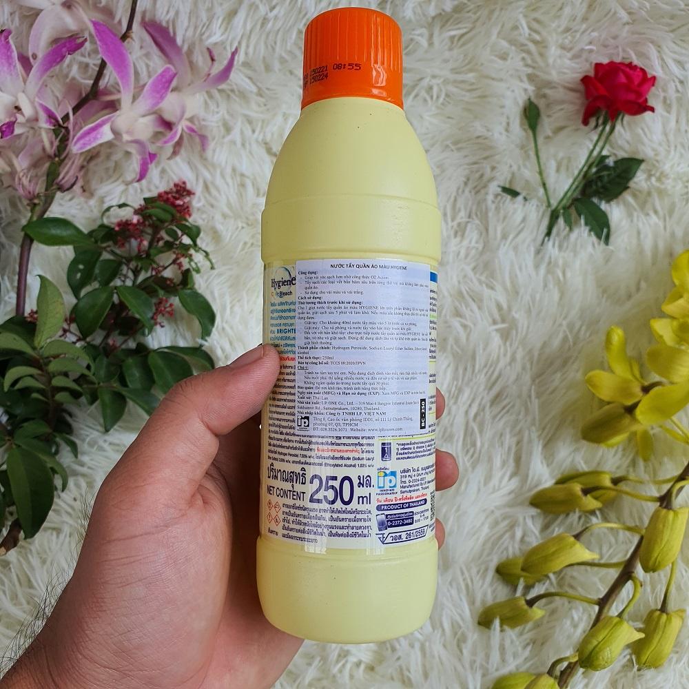 Nước Tẩy Quần Áo Trắng Và Màu Hygiene Thái Lan Loại 250ml