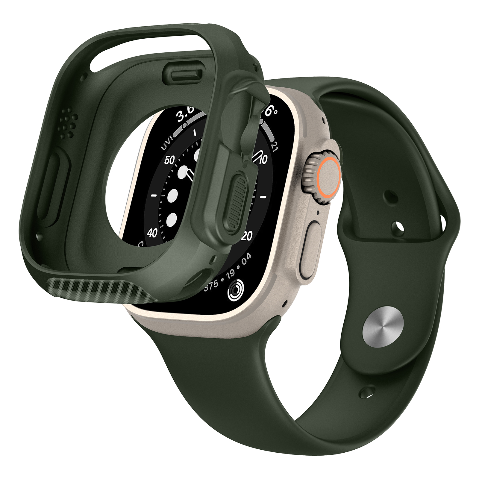 Ốp Case TPU Slim Carbon cho Apple Watch Ultra / Apple Watch Ultra 2 49mm