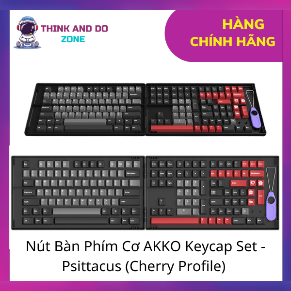 Nút Bàn Phím Cơ AKKO Keycap Set - Psittacus (Cherry Profile) - Hàng Chính Hãng