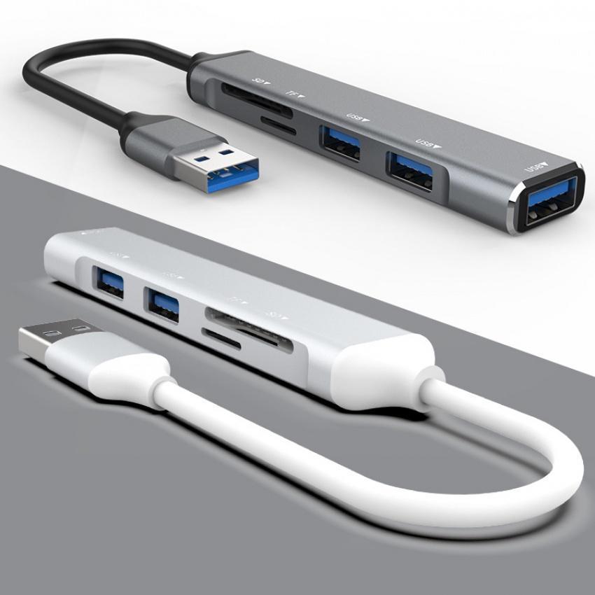 Bộ Chia 5 Cổng USB Type C Sang USB 2.0 USB 3.0 SD TF Card