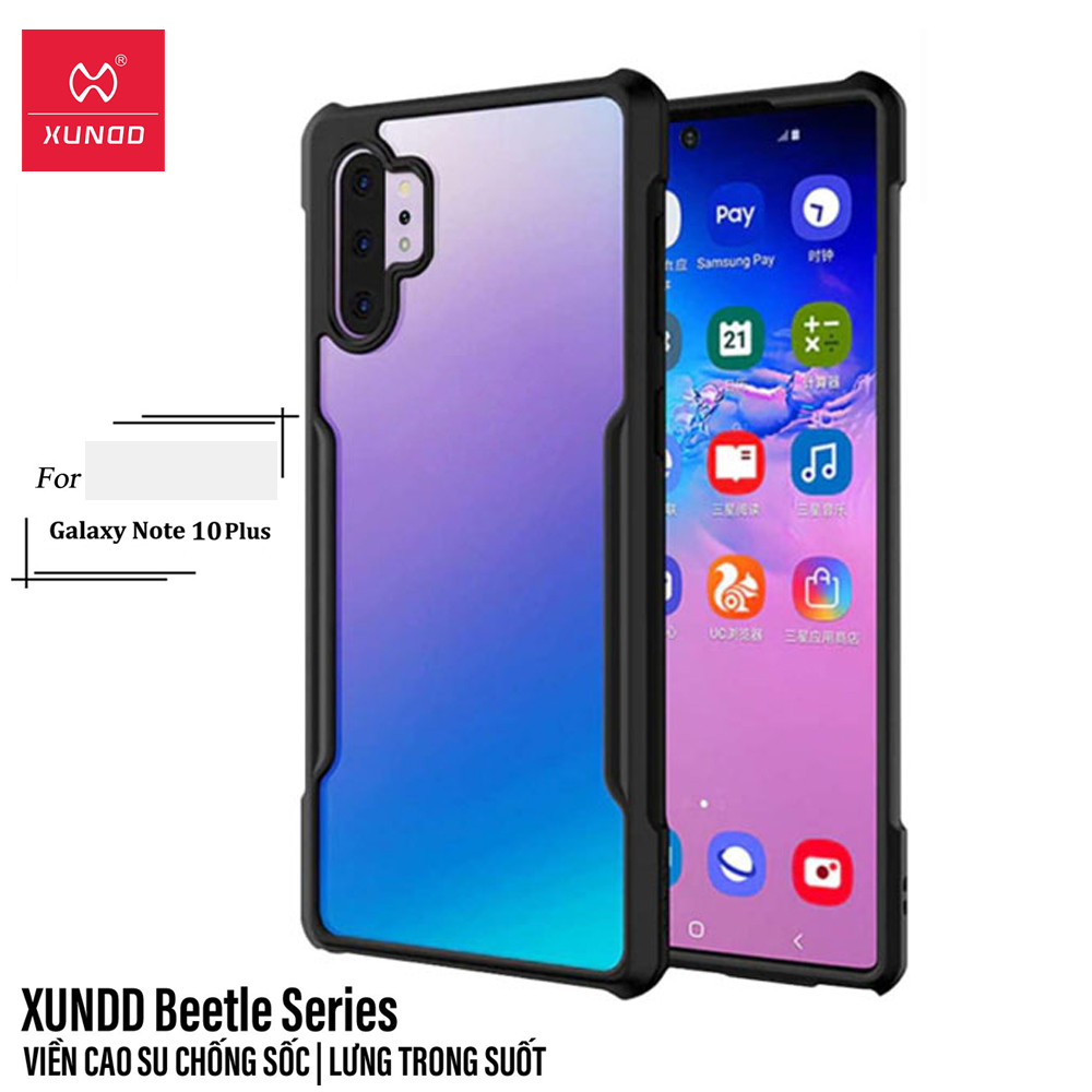 Ốp lưng chống sốc cho Samsung Galaxy Note 10 Plus / Note 10 Plus 5G hiệu Xundd Fitted Armor Case trang bị túi khí bảo vệ góc, gờ bảo vệ camera - hàng nhập khẩu